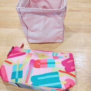 Bundle Of Thirty-One Littles Carry-All Caddy & Clear Clip Pouch